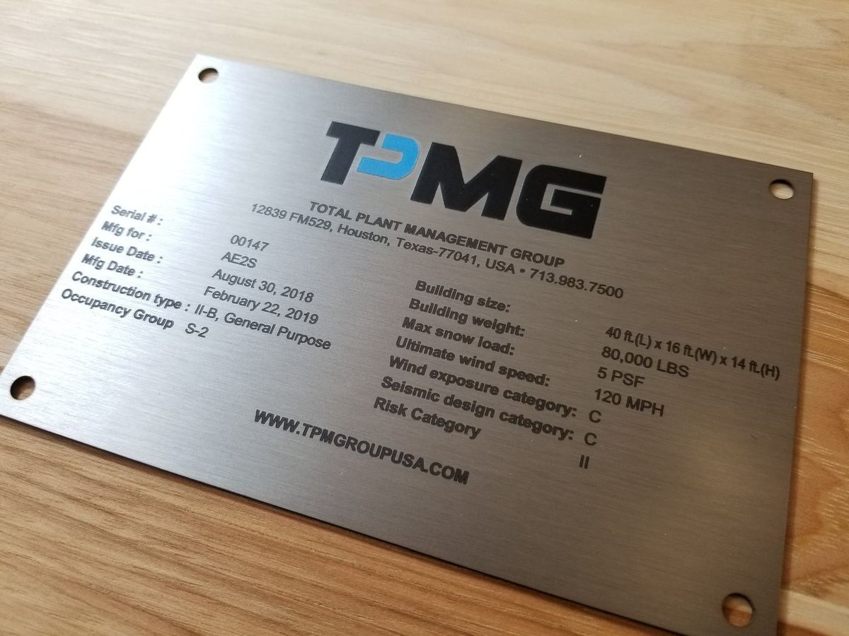 Custom Etched Sign