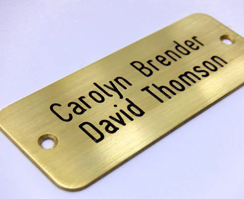 Premium Brass Nameplate